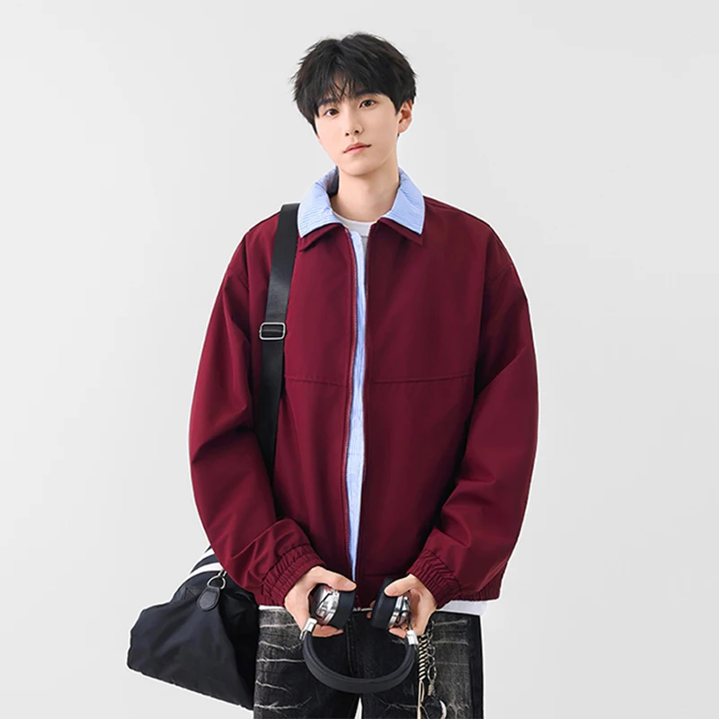 

Мужская куртка в американском ретро-стиле с воротником-стойкой, имитация двухслойного дизайна, спортивная, весна-осень, новая, свободная, повседневная, верхняя одежда из полиэфирного волокна, длинная...