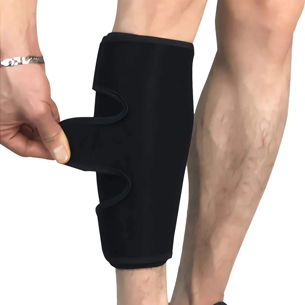 2Pcs Calf Brace for Torn Calf Muscle and Shin Splint Pain Relief - Calf Compression Sleeve for Strain, Tear, Lower Leg Injury