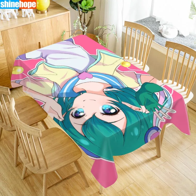 New Arrival Hagoromo Lala Star Twinkle Precure Table Cloth Waterproof Oxford Fabric Rectangular Tablecloth Home Party Tablecloth