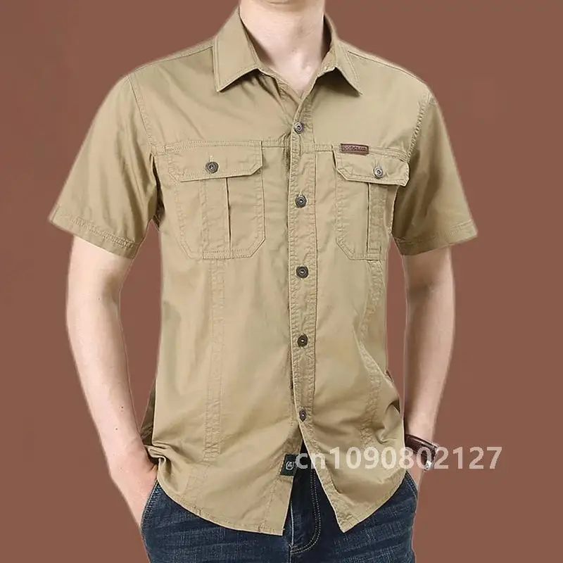 Summer Hiking Hunting Shirts Short Sleeve Combat Tactical Shirt Quick-Dry camping Fishing Shirts Male Hunting Climbing Outfit