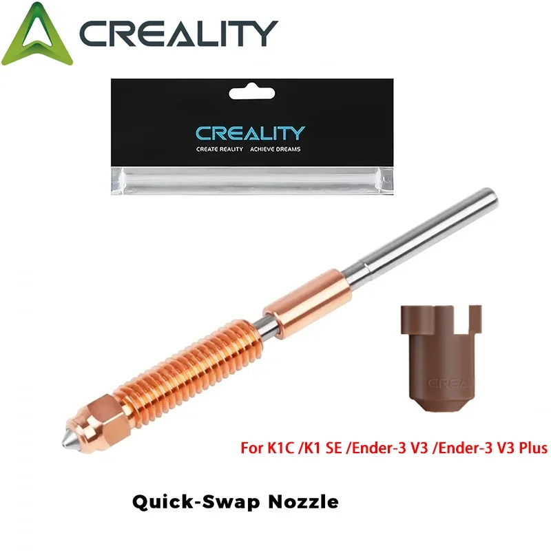 Creality Ender 3 V3/K1C Noozle, Unicorn Quick-Swap Nozzle met siliconen hoes voor K1C/K1 SE/Ender 3 V3/V3 Plus/V3 KE 3D-printer