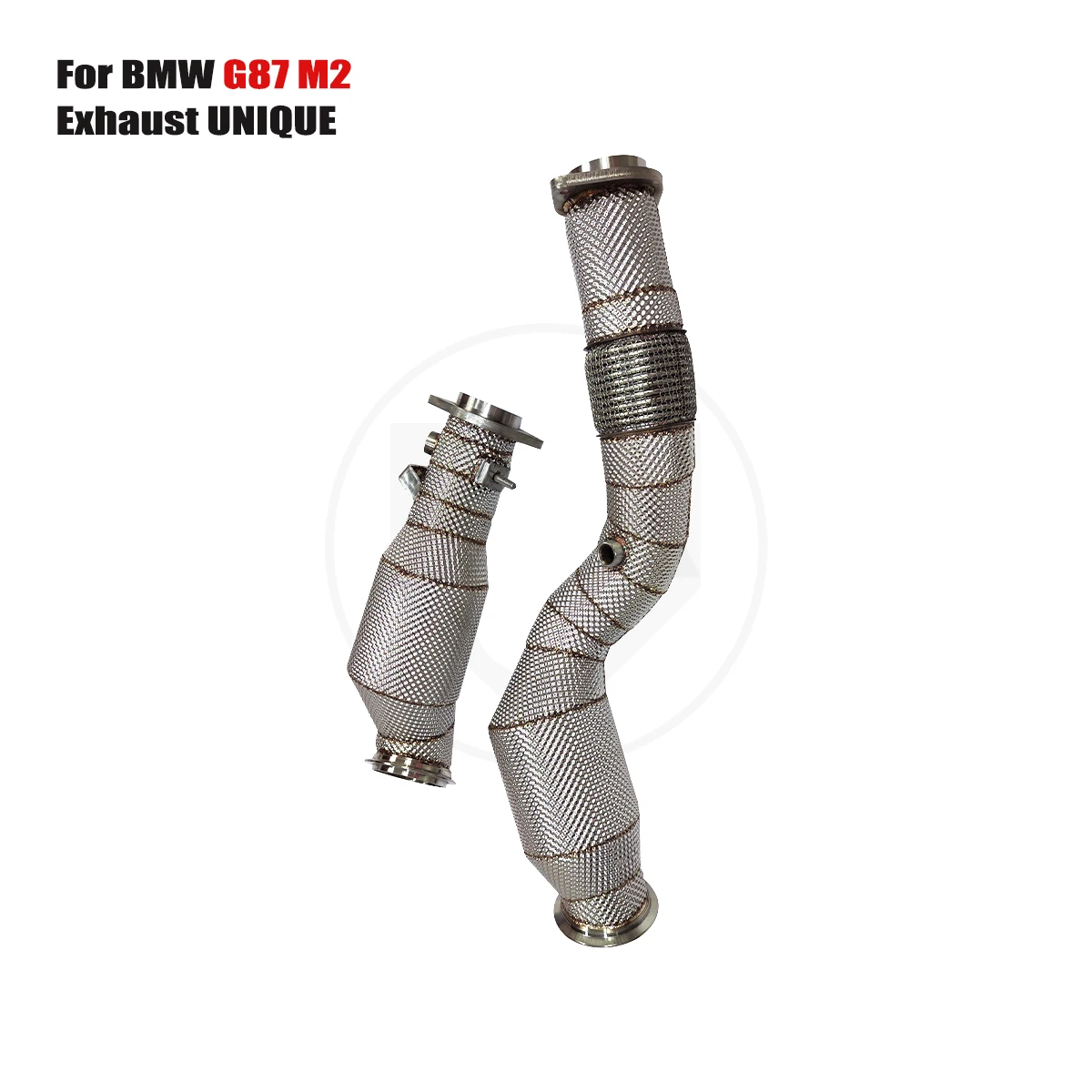 UNIQUE Downpipe with Catalytic Converter for BMW G87 M2 S58 3.0T No Error Light Exhaust Header SS304 Exhaust Systems