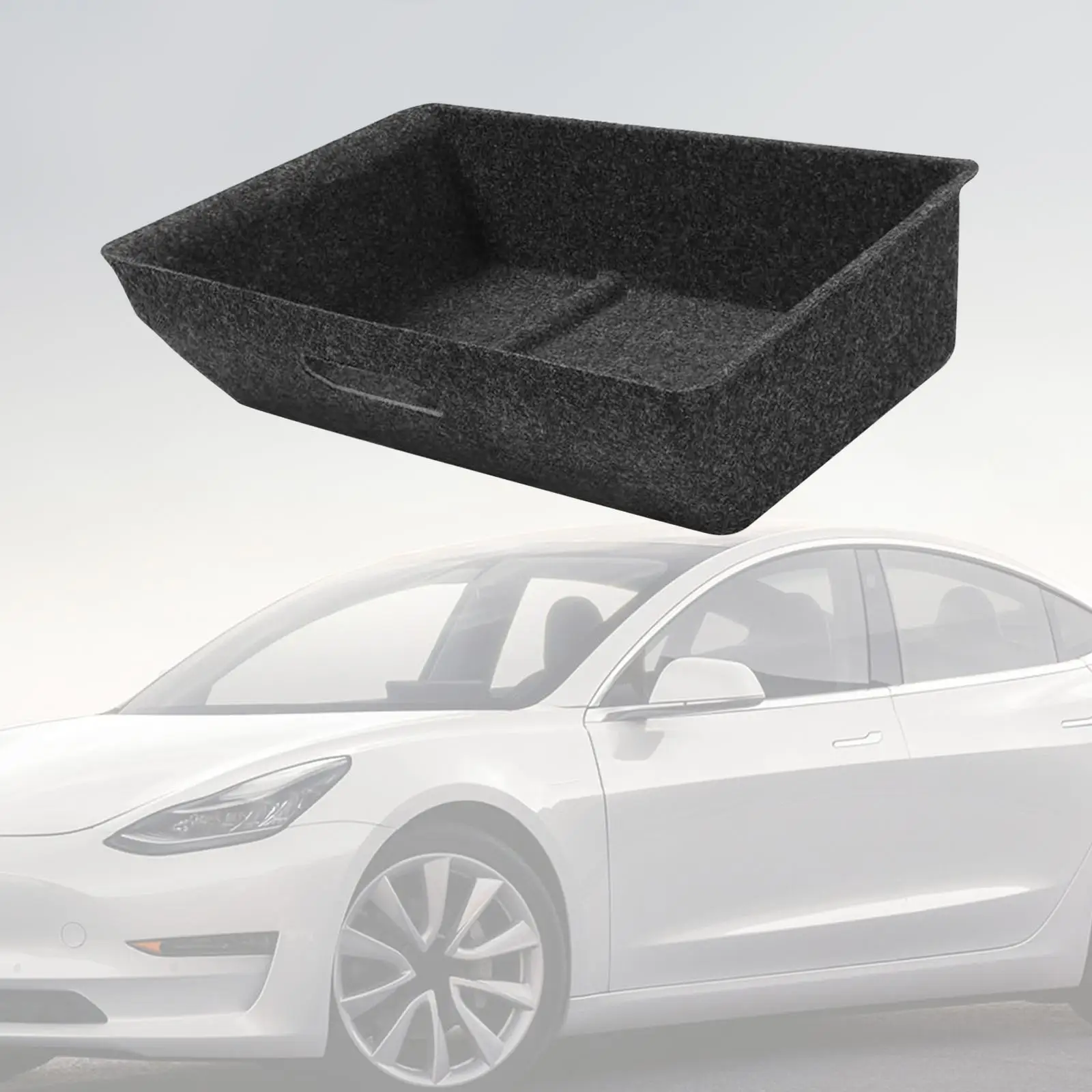 Underseat Storage Box Hidden Cubby Space Saving Black Stowing Replace Auto Accessories Car Interior for Model Y 21-24