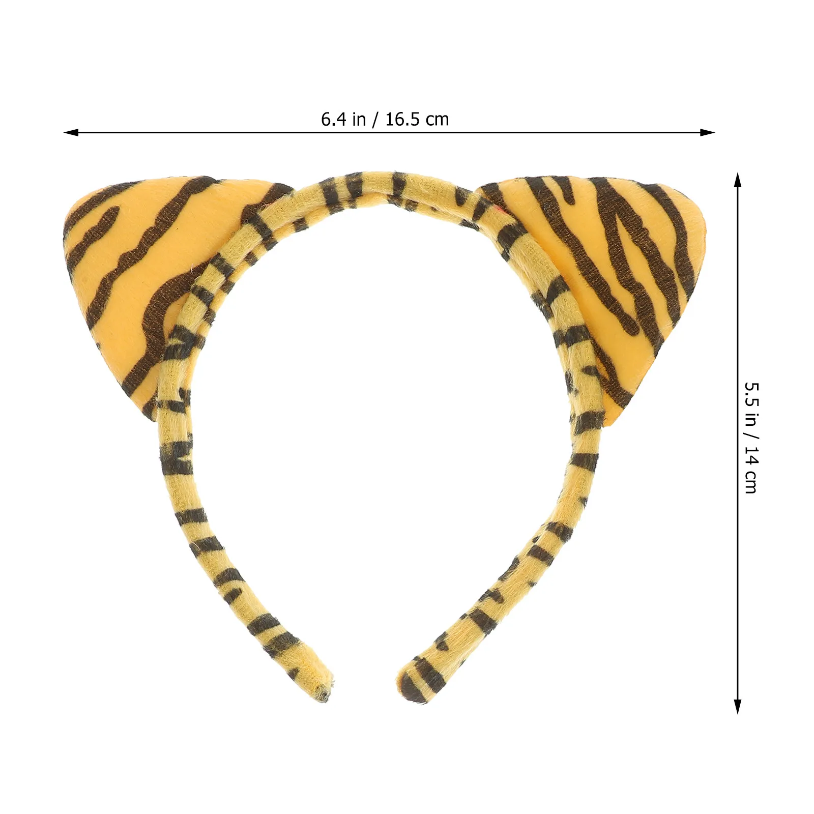 3 sets tijgerkostuumaccessoires, één maat, geschikt voor de meeste, comfortabel te dragen voor schooloptredens, feestjes en plezier