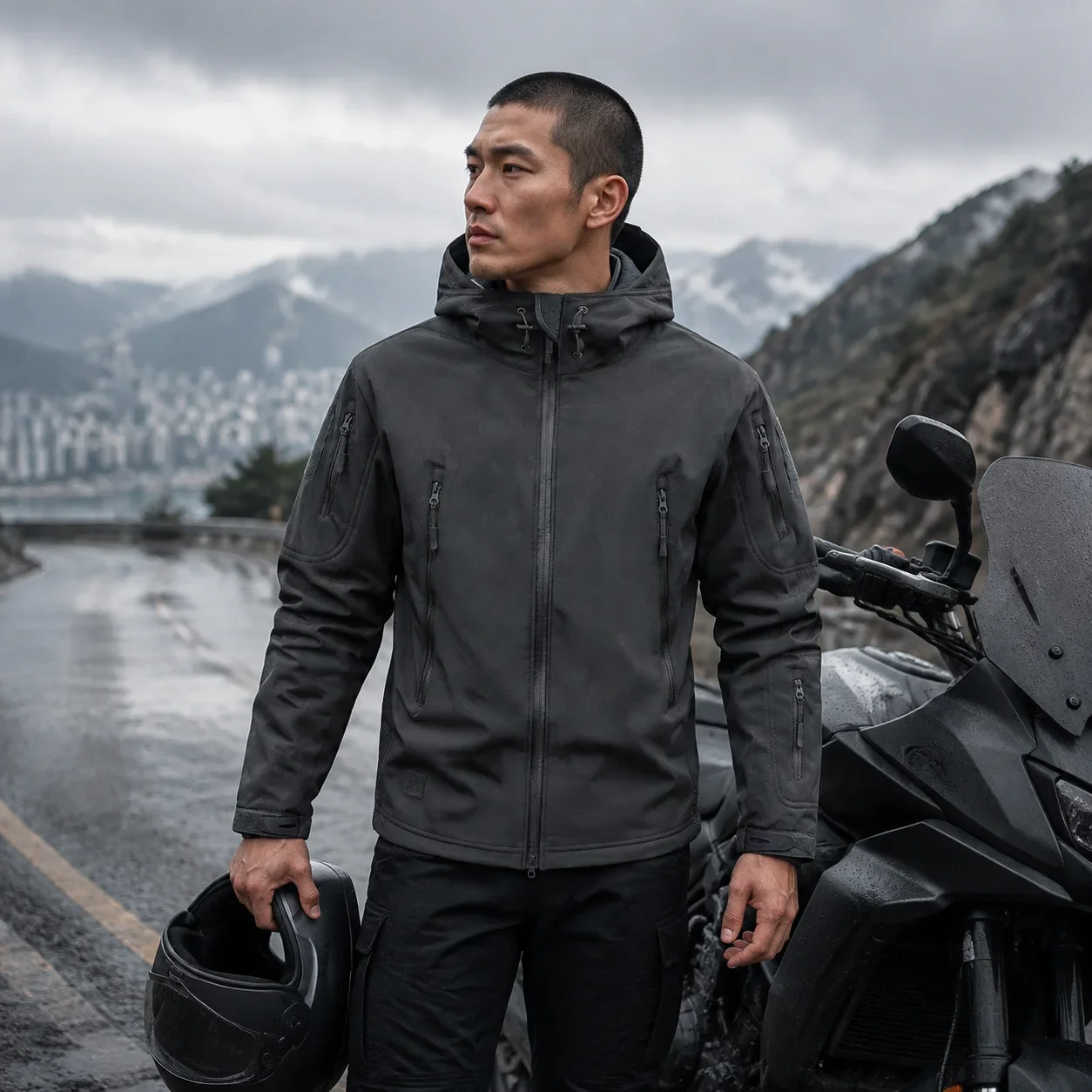 2026 Winter Outdoor Camo Softshell Jacket 2026 New Waterproof Fleece Lined Coat for Hunting Climbing Hiking