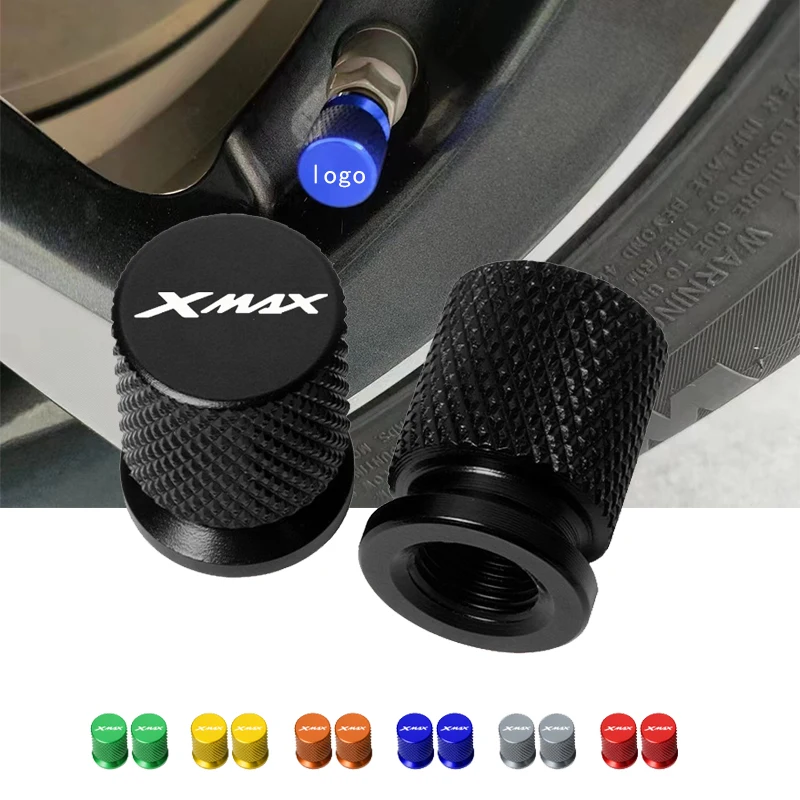 For YAMAHA XMAX 300 250 400 125 Xmax300 Xmax250 XMAX400 Xmax125 Motorcycle CNC Aluminum Tire Valve Air Port Stem Cover Caps