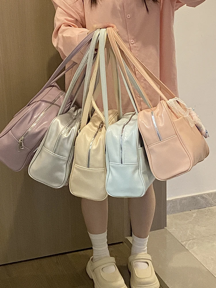 

Simple Commuter Briease Large Capaci Versatile Single oulder Bag orm Bag Student Bag on ore Money Wave