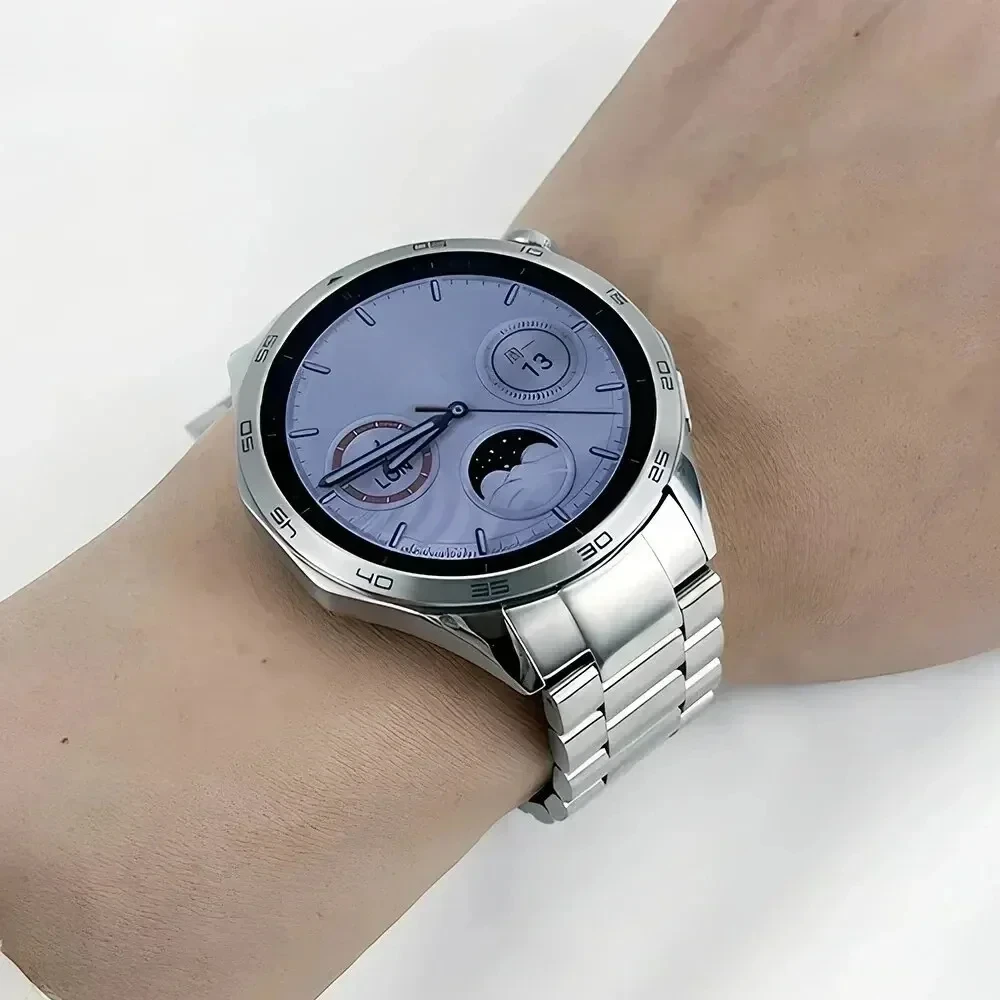 22mm No Gaps Bracelet Strap For HUAWEI WATCH GT 4 46mm Metal Stainless Steel Band GT4 46 Replacement Metal Watchband Accessories image 3