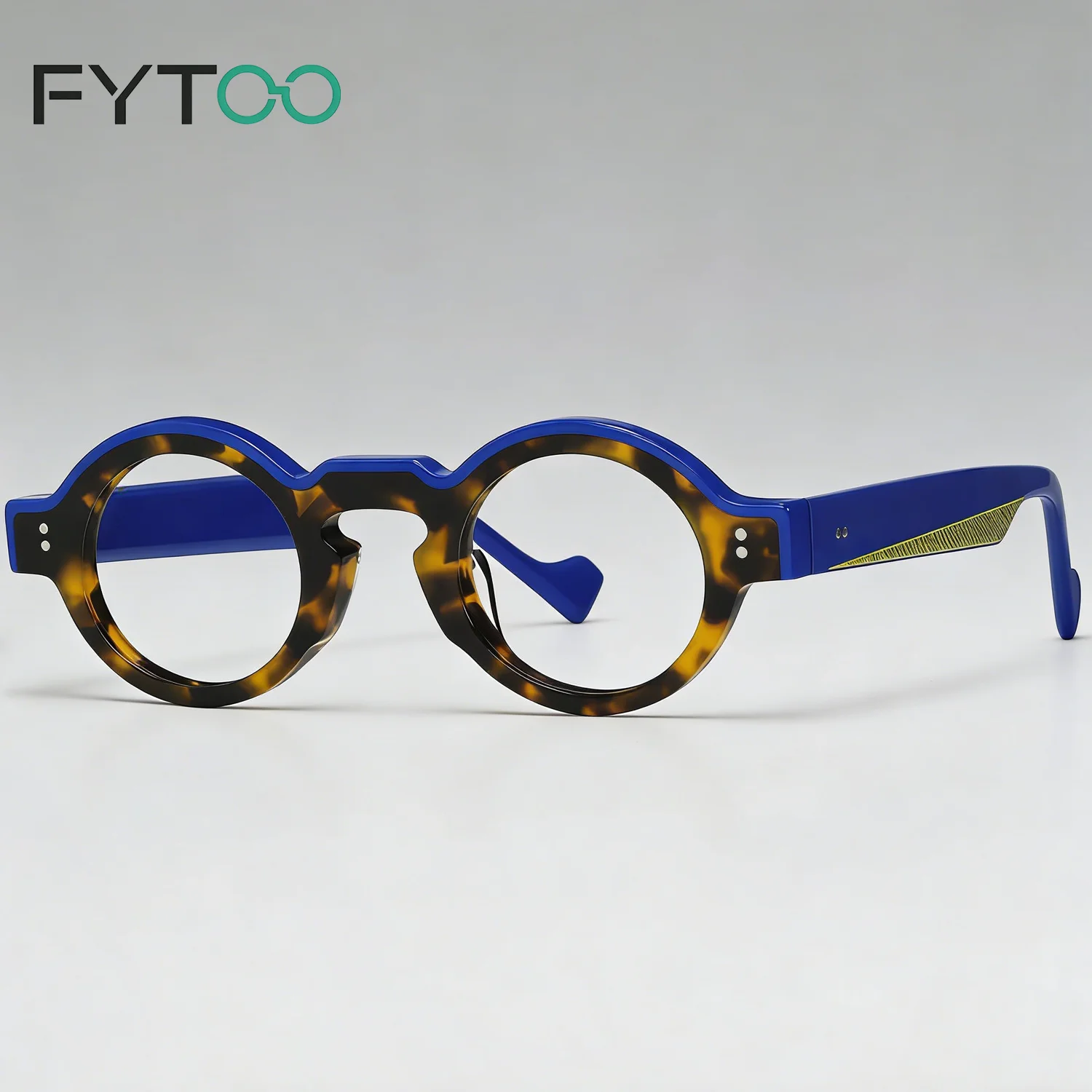 

Модные круглые очки в оправе, винтажные очки в стиле ретро, разноцветные ацетатные очки для мужчин и женщин, модные очки 2025, новый дизайн 23210