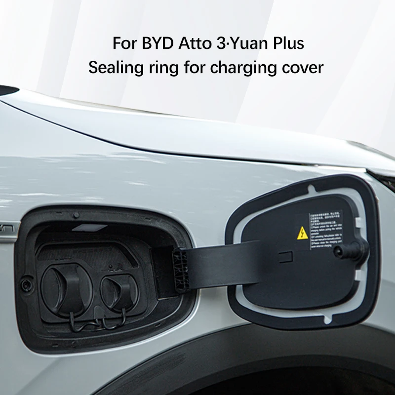 1pcs Car Charging Port Dust Plug Cover For BYD EV Atto 3 yuan plus charging port Rubber Sealing ring sticker Atto3 Accessories