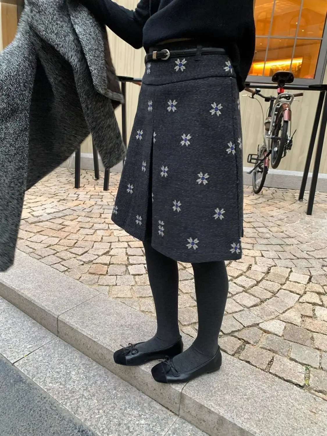 Autumn and Winter High-end Small High-waist Slim Woolen Large Size Skirt