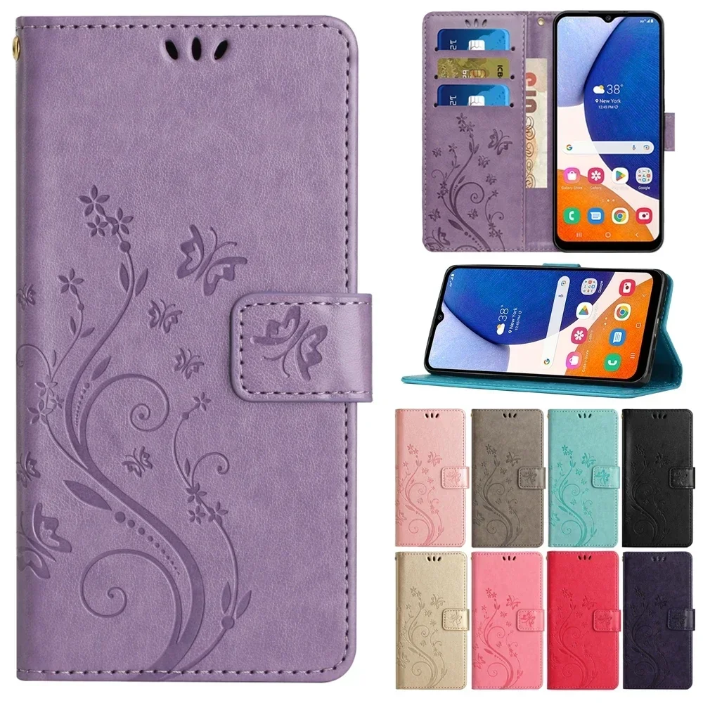 Wallet Flip Phone Case For Xiaomi 14T 14 Ultra 13T Poco M6 X6 Pro C75 C65 C40 Redmi Note 13 Pro Plus 14C 13C 12C 10C Stand Cover