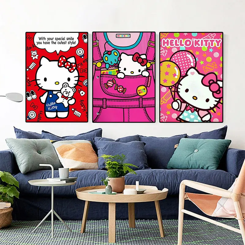 Sanrio 5D DIY Diamond Embroidery Kuromi Hellokitty New Arrivals Diamond Mosaic Cinnamoroll Handmade Art Gift Wall Decor Gift