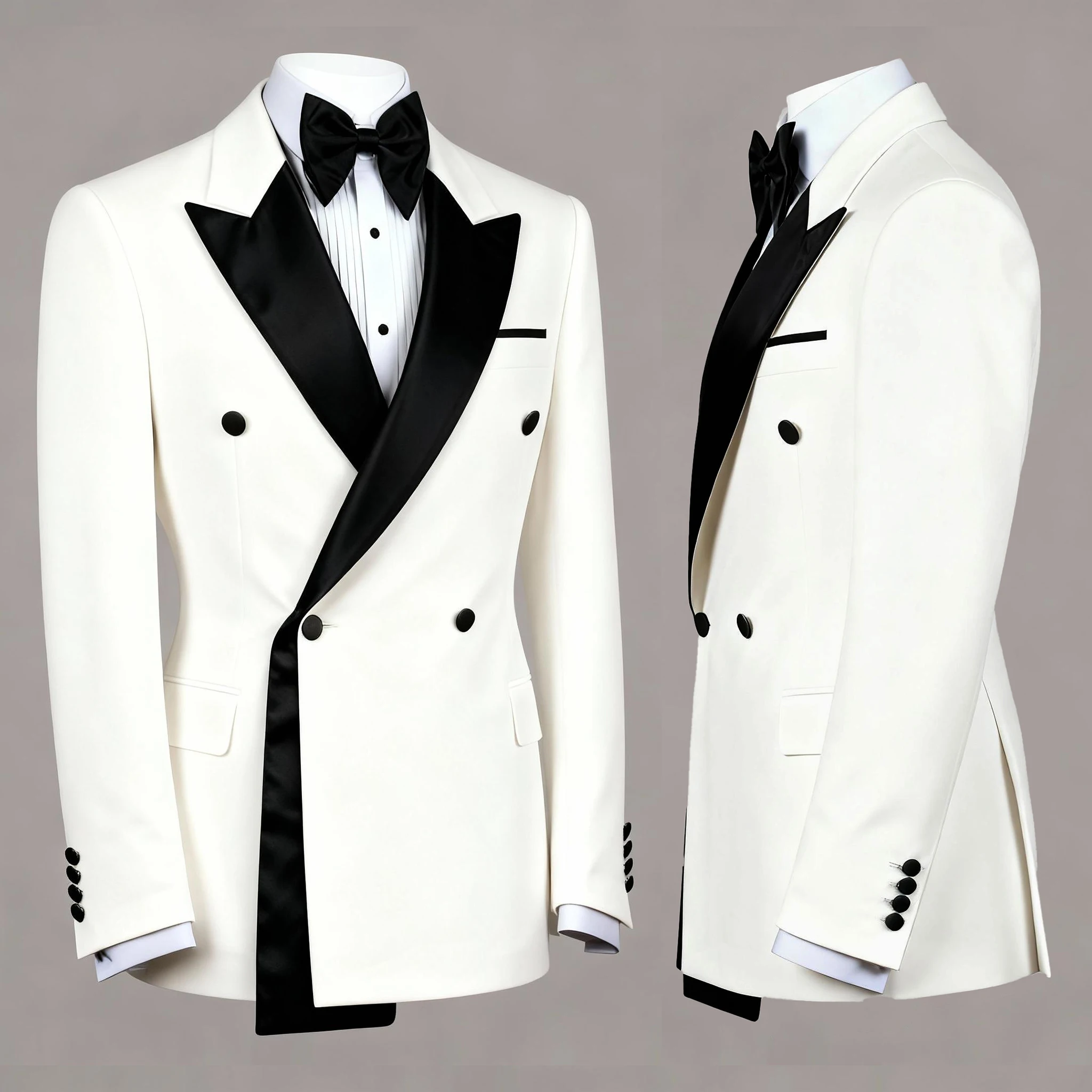 

Роскошные свадебные костюмы на заказ, 2-компонентный пиджак, приталенный двубортный смокинг для жениха, деловые костюмы для выпускного вечера, для мужчин
