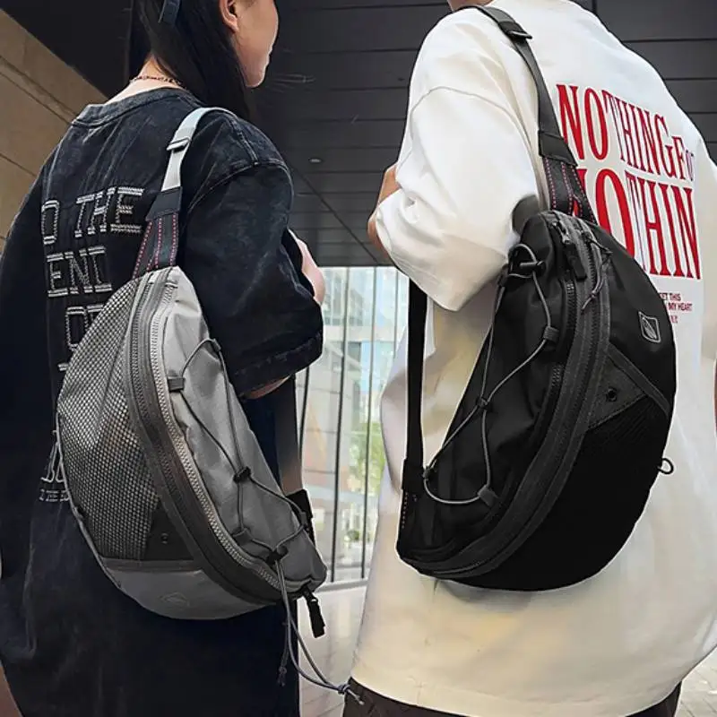 

Travel Portable Chest Bag Hiking Water Bottle Storage Waist Bag Outdoor Climbing Running Phone Single Backpack Lightweight Pouch