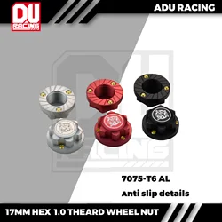 ADU wyścigowy 7075 aluminiowy 1.0 17mm Hex nakrętki do kół pyłoszczelny antypoślizgowy do 1/8 Arrma Buggy