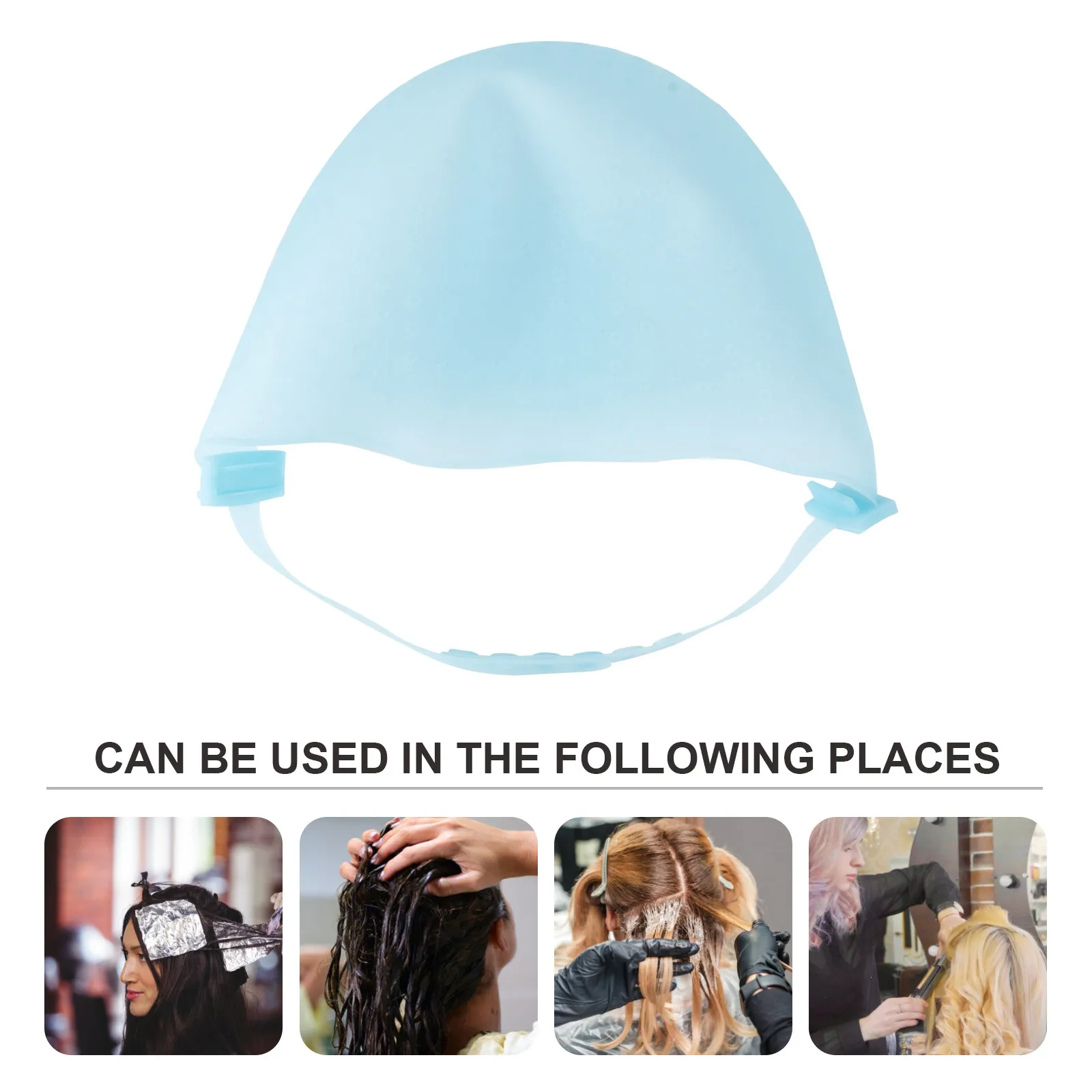

1Pcs Professional Silicone Hair Highlighting Cap Reusable Dye Hat for Salon Home Hair Coloring Bleaching Cap Stylish Trendy Hat