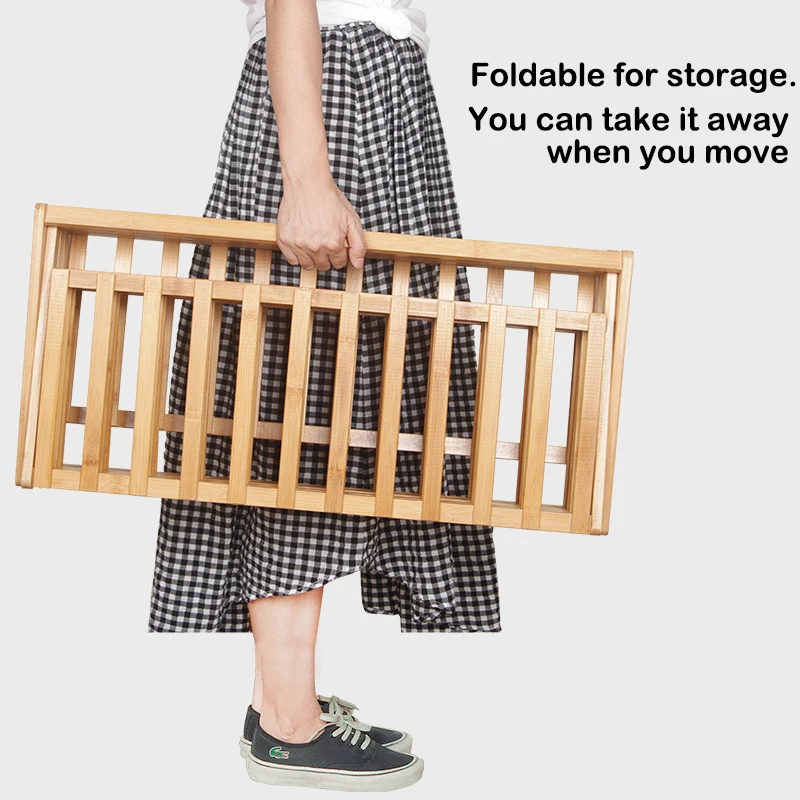 Folding Bamboo Shoe Rack Shelf Entryway Home Living Room Balcony Shoe Organizer Storage Cabinet Multi-Layer Foldable Shoe Shelf