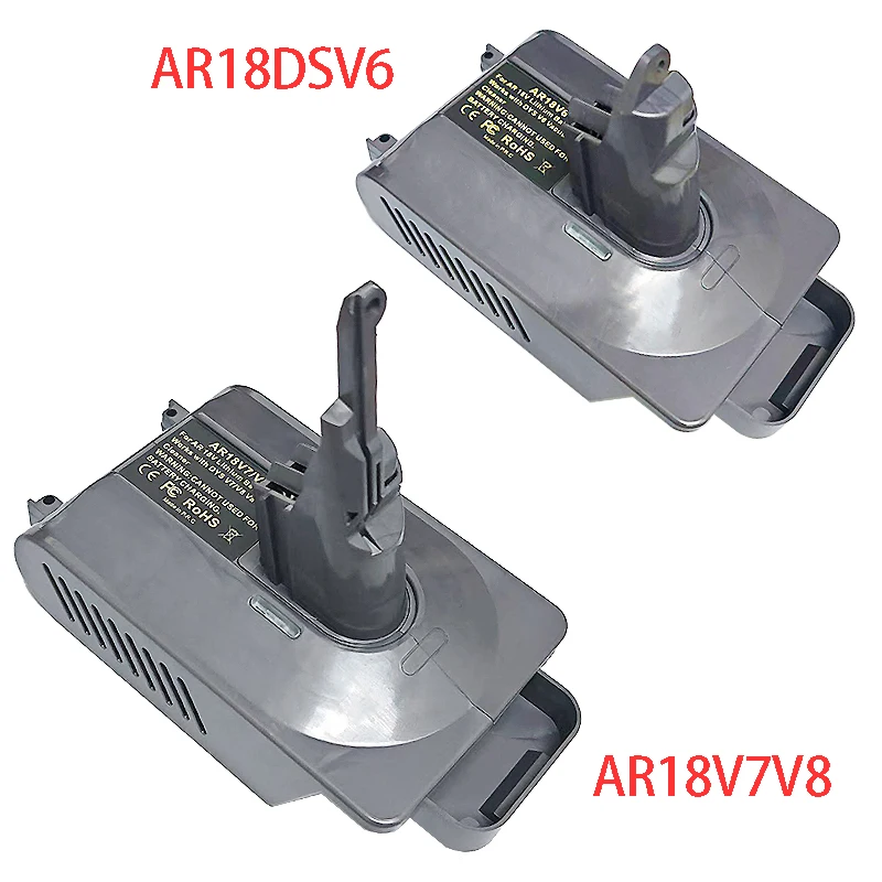 

For AEG RIDGID 18V Li-ion Battery AR18V6 AR18V7V8 Battery Adapter Convert To for Dyson V6 V7 V8 Series Vacuum Cleaner Battery