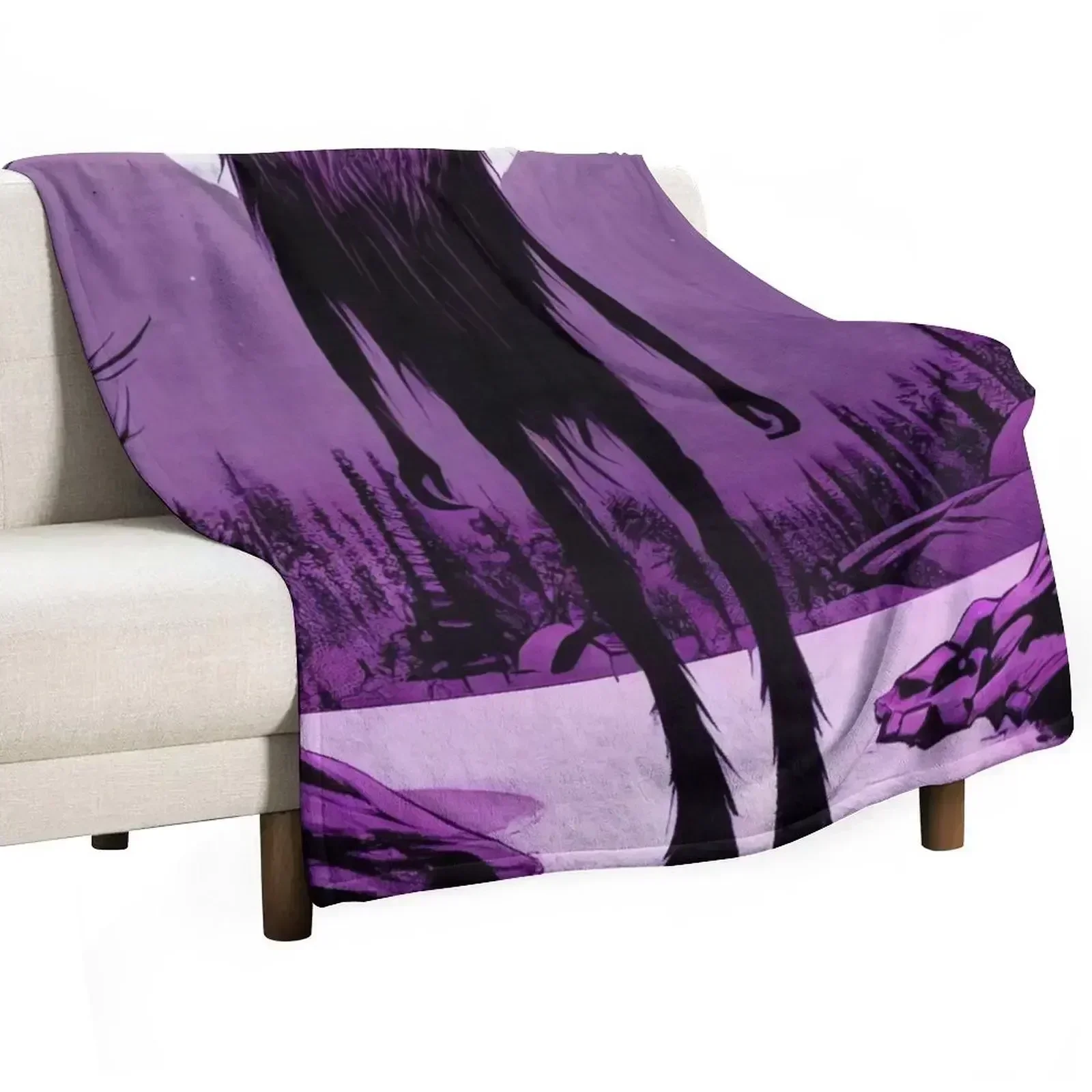 

Wendigo In the Woods Throw Blanket Warm Throw Blanket Gift for Anniversary