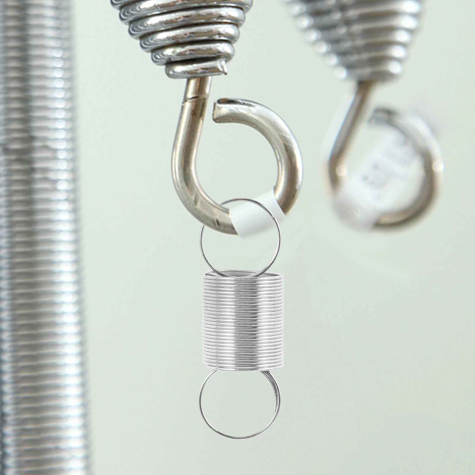 

2Pcs Tension Spring Dual Rings Small Stainless Steel Springs Extension Springs for Experimental Teaching Force Testing Scale