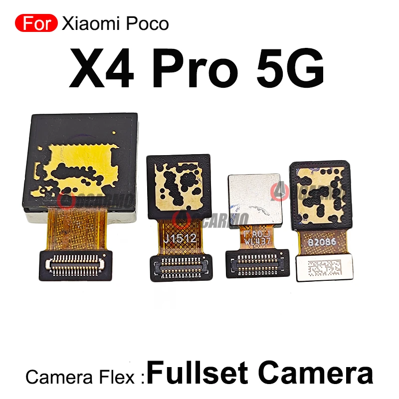 For Xiaomi Poco X4 Pro 5G Front And UltraWide Macro Rear Main 108MP Back Camera Module Replacement Part