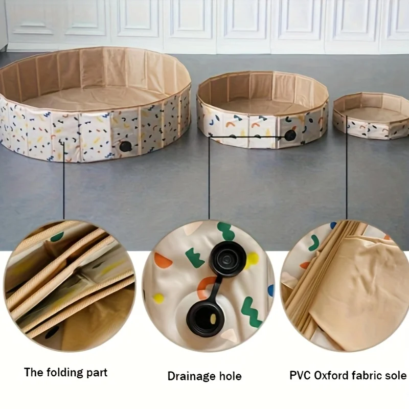 Wielofunkcyjny składany basen, basen z piłeczkami z zaworem spustowym, ogrodzenie do zabaw dla dzieci, basen wewnętrzny i zewnętrzny.