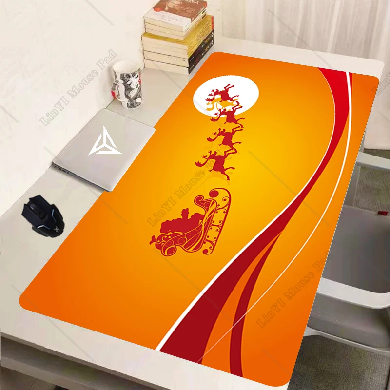 Santa Claus Christmas Mouse Pad Game Desk Washable Creative Large Mouse Pad Outdoor Carpet Home Decorative Pad Customizable