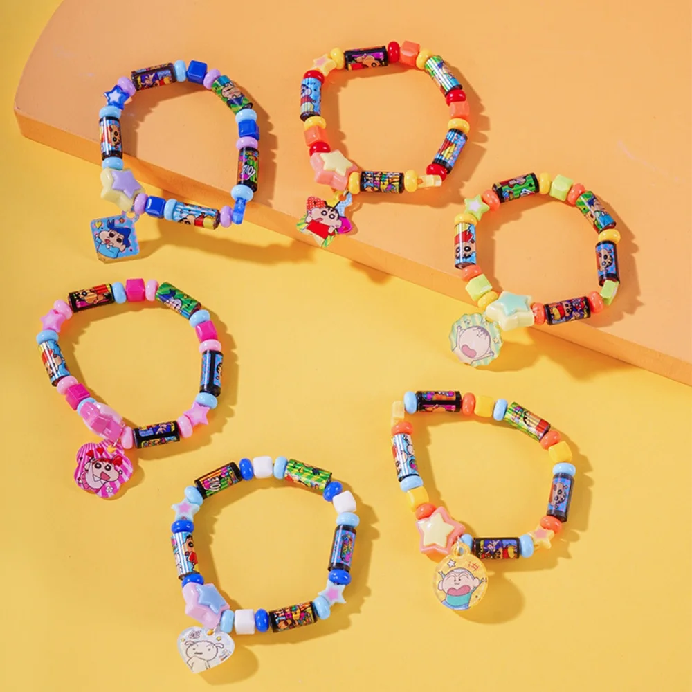 تلوين شين تشان الأصلي لعبة سوار مع ملصق شخصية كرتونية لتزيين القرطاسية هدايا عيد ميلاد ملونة للفتيات #4