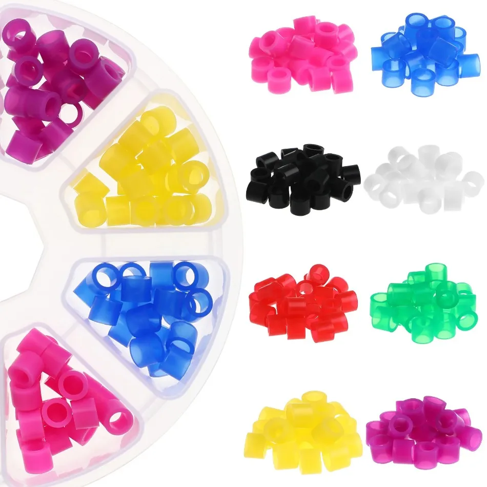 

160 Pcs/box Dental Code Rings Standard Color Recognition Colorful Rings Soft Silicone Fit All Hand Instruments Dentist Materials
