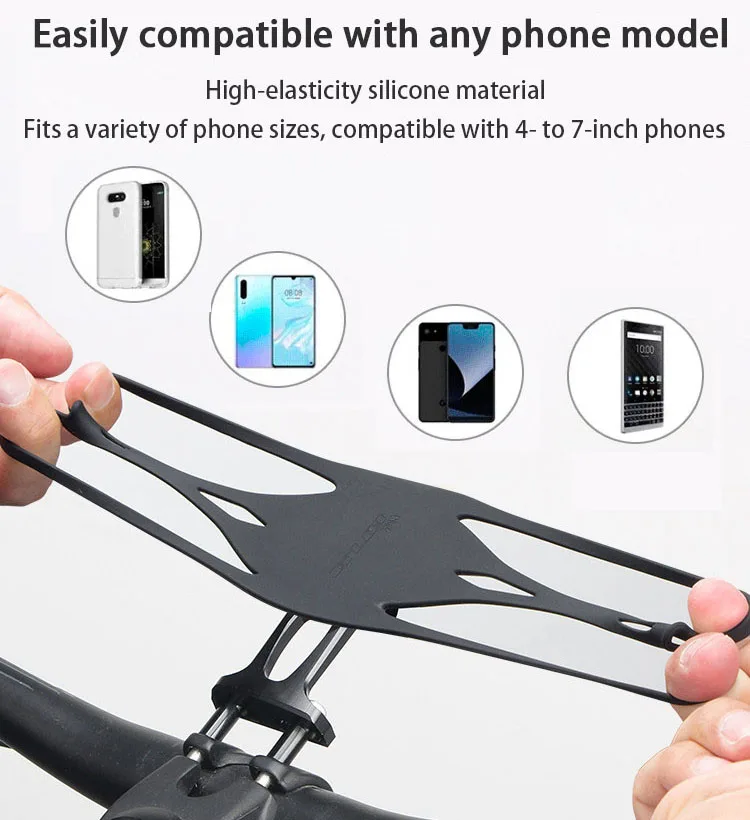 GUB Silicone Bicycle Phone Holder Navigation Phone Bracket Cycling Shockproof Mount Adapter For Garmin Bryton Magene XOSS IGPS - view 5