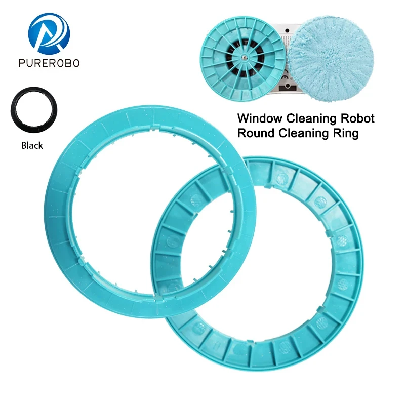 Original New Clean Ring For Purerobo W-R3S W-R1 Window Cleaning Robot , Glass Cleaning Robot Replacement Parts Blue Round Ring