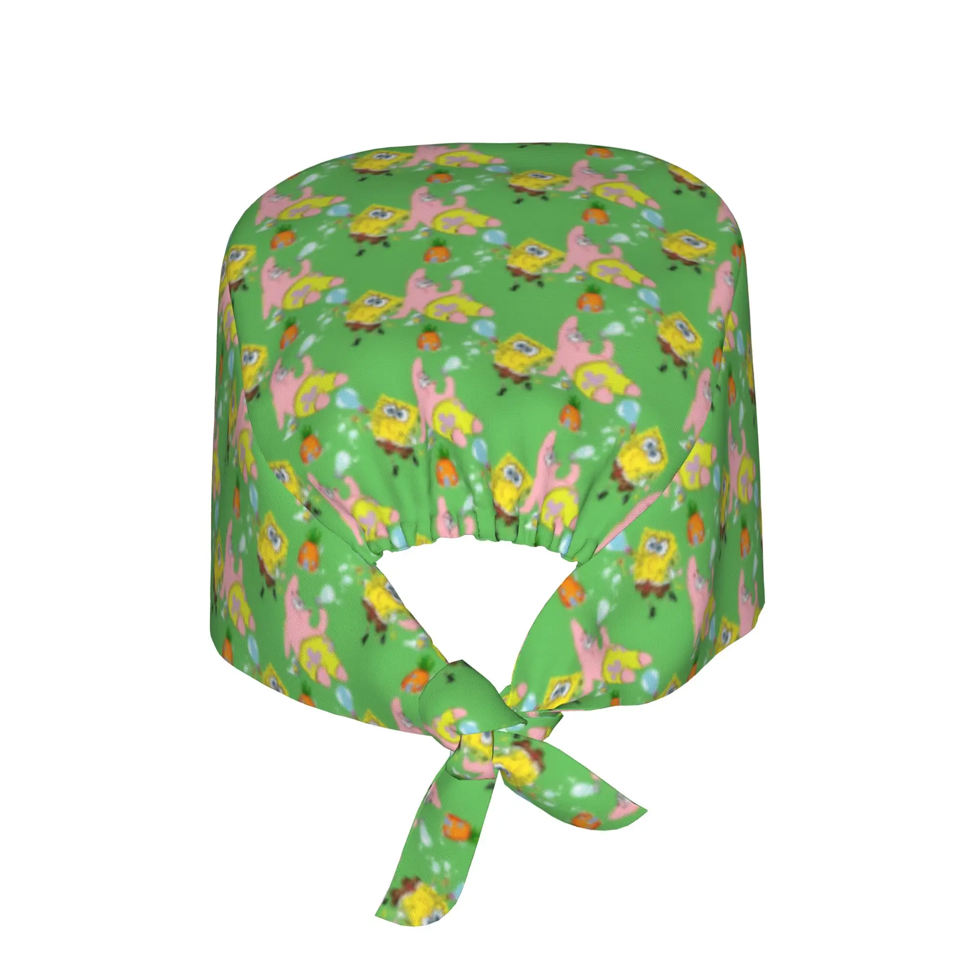 Custom S-Sponges Anime Bobes Working Cap Surgical Hats Women Men Cartoon Operating Room Cap Operator Hats Lab Works Hat