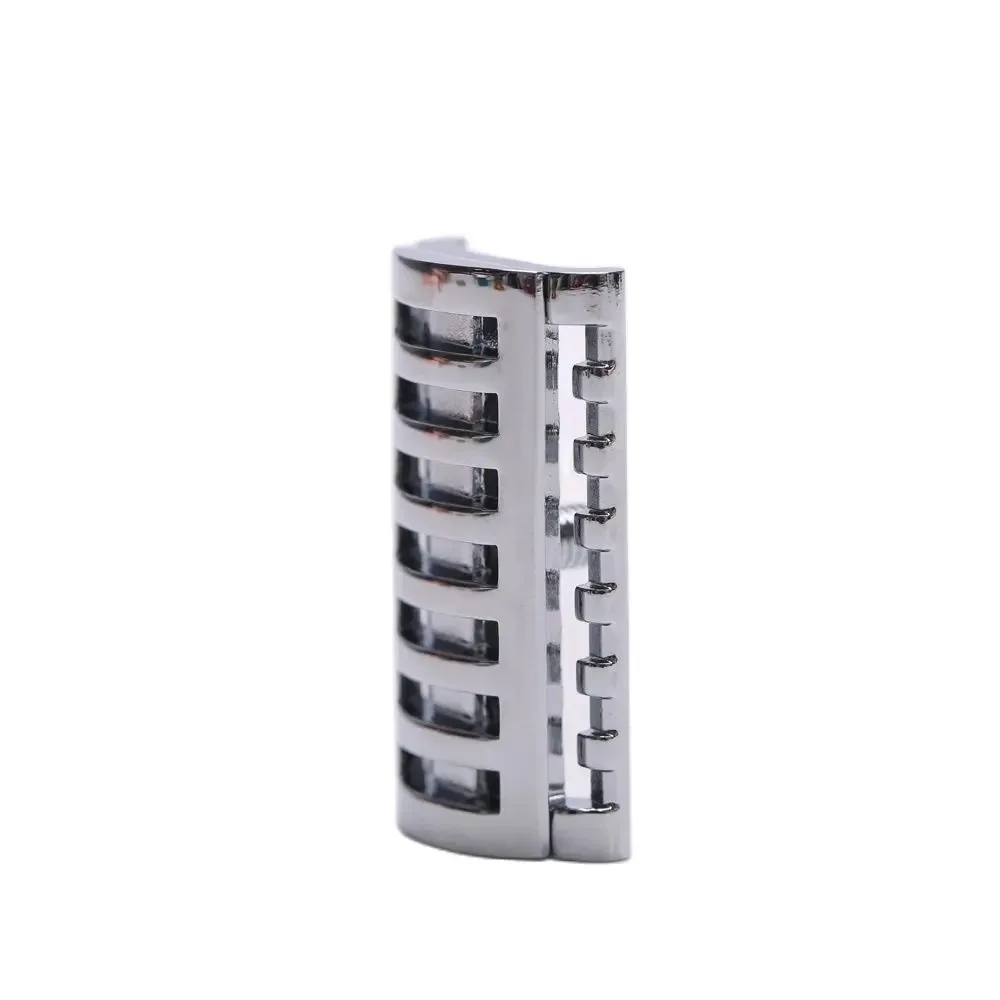 YAQI رأس ماكينة حلاقة آمنة بلون كروم KNIGHT-HELMET لشفرات الحلاقة للرجال