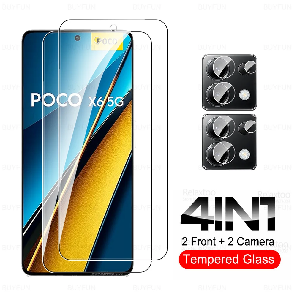 4in1 Camera Protector Glas For Poco X6 5G Tempered Glass Poxo X 6 Little X6Pro PocoX6 Pro PocoX6Pro 2024 Screen Protection Film