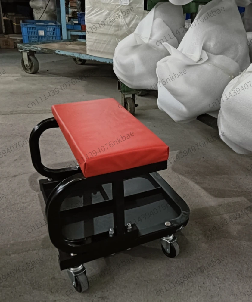 Mobile Auto Repair Stool Multifunctional Reclining Rolling Mechanic Seat For Garage Maintenance