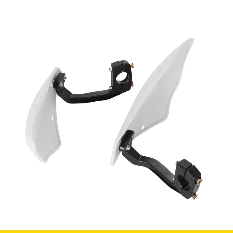 SZCH Clamp On Handlebar Guard Pair for Motorcycles with Vented Shell Panels and Control Cover for Trail Route Travel