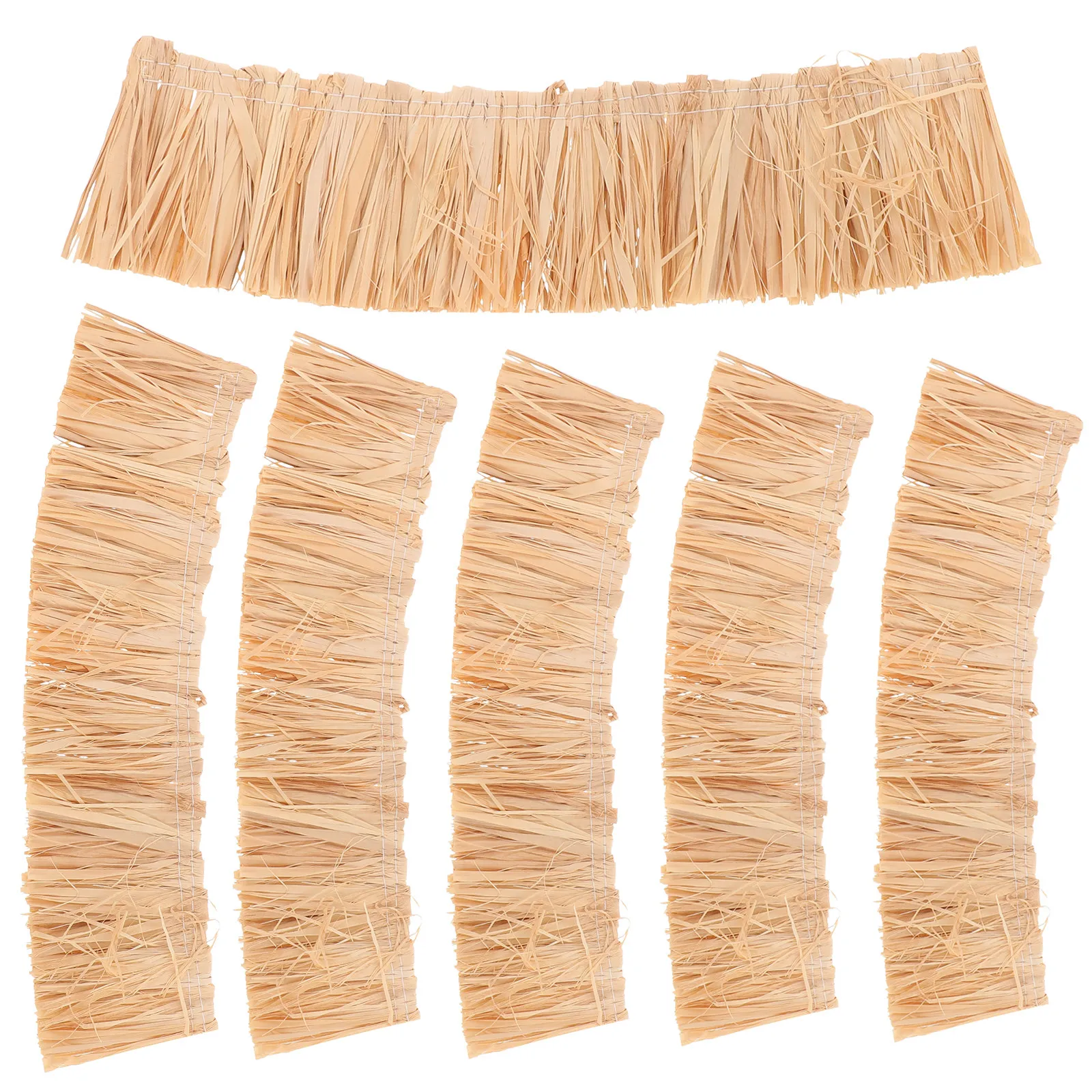 

6Pcs 20x5cm Thatch Roofing Material Miniature Straw Roof for Garden Diorama Crafts Decorative Hay Small Thatched Roof Simulation