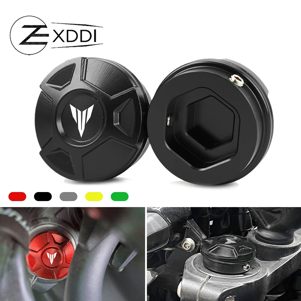 

Передняя амортизирующая накладка для мотоцикла с ЧПУ YAMAHA MT07 MT-07 MT 07 2014-2022 2023 2024 2025, трехзвездочная защита колонны