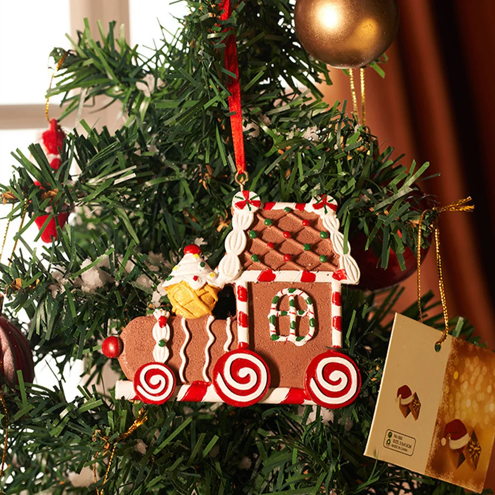 

1pc Gingerbread Car Ornament Christmas Decor For Teen Boys Holiday Home Indoor Xmas Decoration Vintage Room Decor