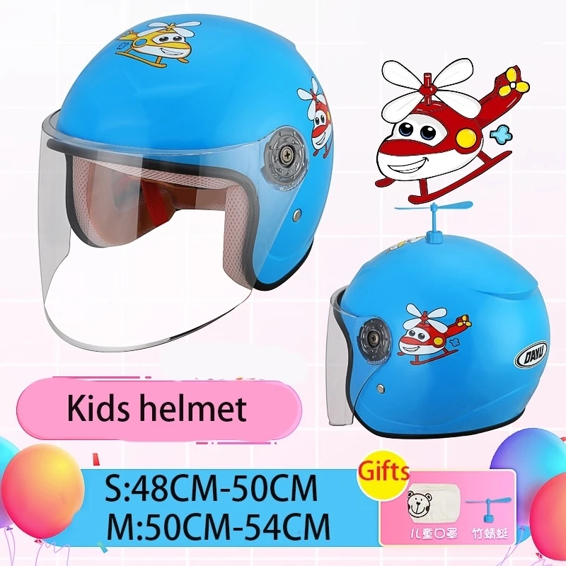 Capacete infantil de rosto inteiro, capacete de segurança para crianças, para motocicleta ou bicicleta