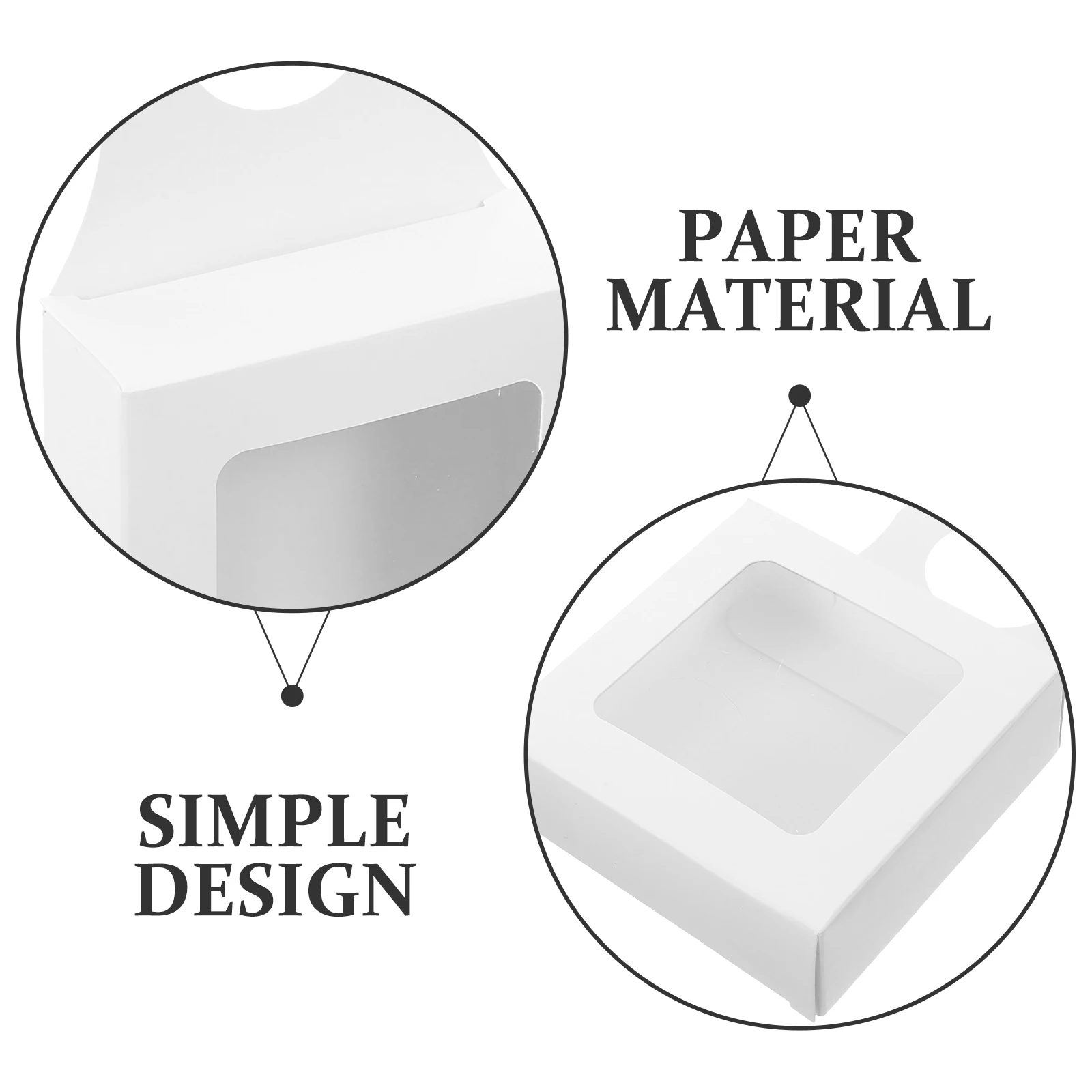 

12pcs Gift Box Paper Paper Box Boxes White Color With Window For Bottle Boxes Bottle Holder Kitchen Bar Tools