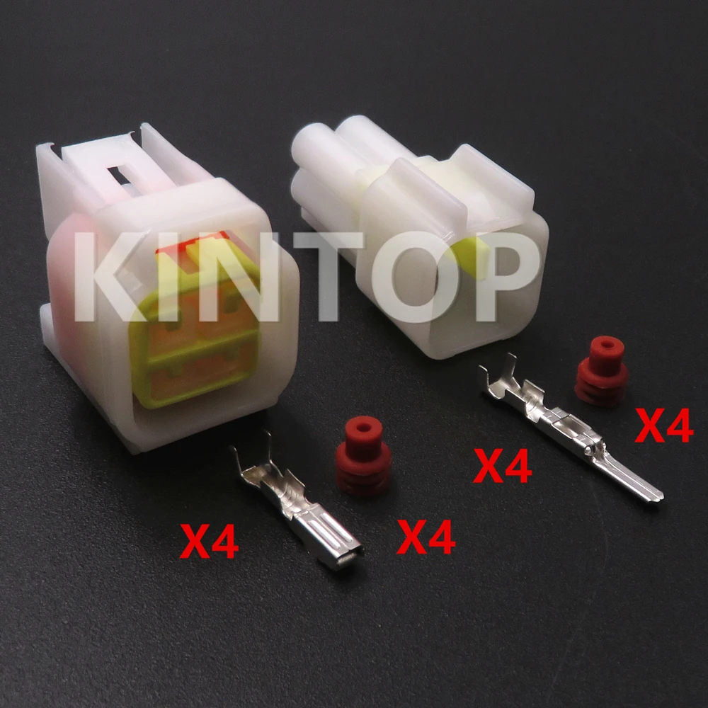 1 Set 4 Pins Auto Wire Waterproof Socket AC Assembly FW-C-4M-B FW-C-4F-B FW-C-4M-W FW-C-4F-W Car Throttle Knob Speed Switch Plug - Image 2