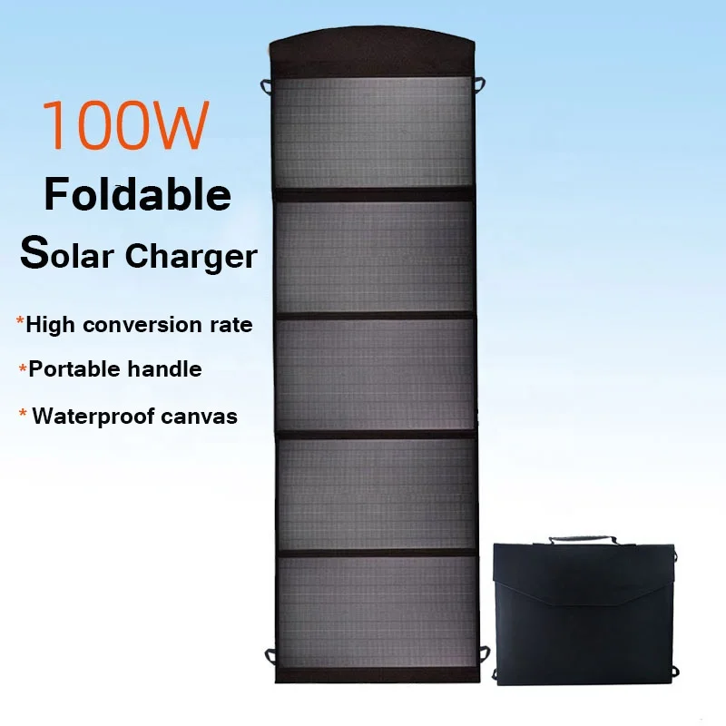 100W 120W Portable Mobile Phone Laptop Foldable Solar Panel Power Bag Solar Charger