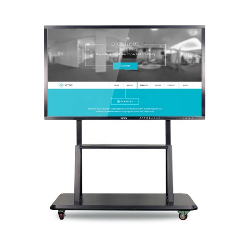 

Лидер продаж, цифровая доска с дисплеем 4K, 65, 75, 86, интерактивная плоская панель, умная доска с несколькими сенсорными экранами