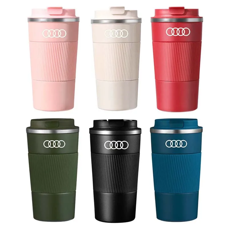 510 ml Edelstahl Kaffeetasse Thermobecher Für Audi A4 B8 A3 A8 S5 S6 TT Q5 Q7 RS5 RS6 Auto Reise Vakuumflasche Auto Liefert