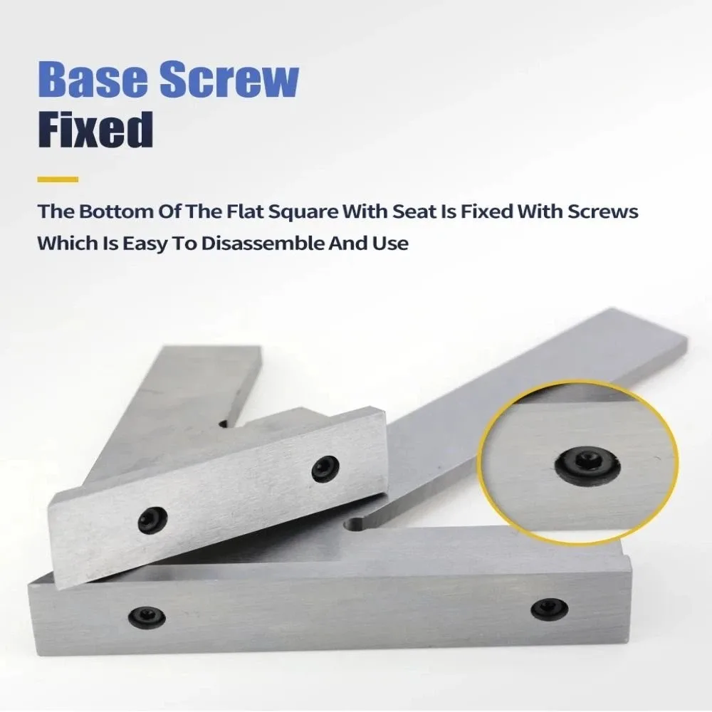45° 45 Degree Flat Angle Ruler Durable Sturdy Multi Combination Ruler Accurate Carbon Steel Angle Protractor Tools Set Carving
