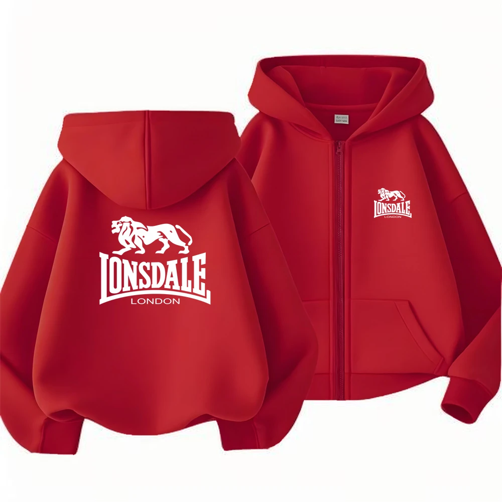 

Children brand Zipper cardigan Hoodies print Tops boy black Girls Pink Sweatshirt coat Long Sleeve Casual fashion Hooded