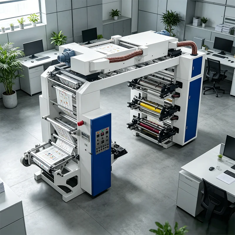 Desktop Printing Machine Portable 4‑color flexo printing machine For Office Document Business Card Printing