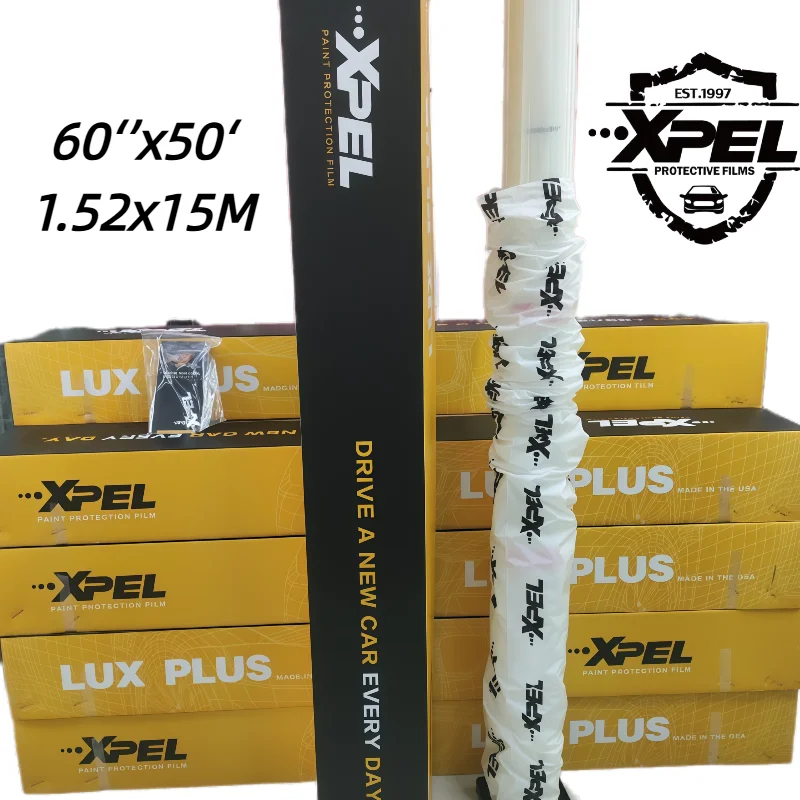 

Защитная пленка XPEL LUX PLUS PPF TPU 8.5mil для автомобиля, самовосстанавливающаяся, с высоким глянцем, защитой от царапин, прозрачная, не желтеет